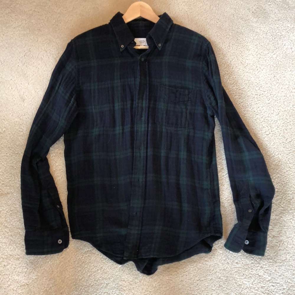 Super soft jack spade navy and green flannel